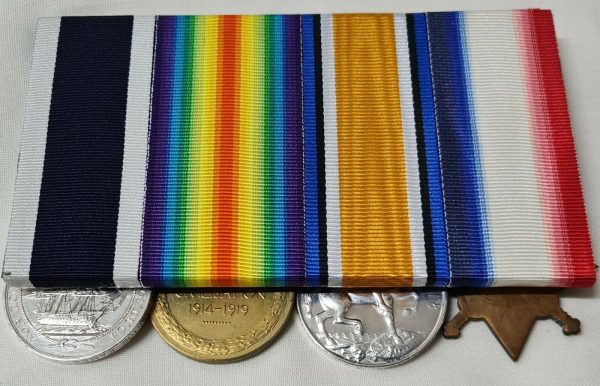 WW1 ROYAL NAVY LONG SERVICE MEDALS 180546 PETTY OFFICER F. EAMES HMS BRITANNIA - Image 7