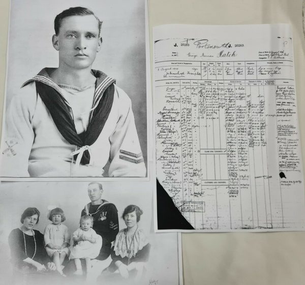 WW1 & WW2 ROYAL NAVY LONG SERVICE MEDALS J.20283 PETTY OFFICER GEORGE HATCH - Image 11