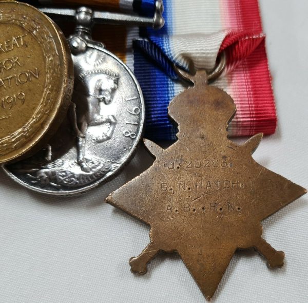 WW1 & WW2 ROYAL NAVY LONG SERVICE MEDALS J.20283 PETTY OFFICER GEORGE HATCH - Image 9