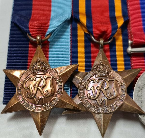 WW2 BURMA & INDIA SERVICE MEDALS & G.S.M. (S.E ASIA) TO 15212 LANCE NAIK RAM 3-2 PUNJAB REGIMENT INDIAN ARMY - Image 2