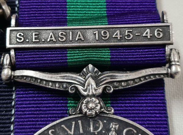 WW2 BURMA & INDIA SERVICE MEDALS & G.S.M. (S.E ASIA) TO 15212 LANCE NAIK RAM 3-2 PUNJAB REGIMENT INDIAN ARMY - Image 4