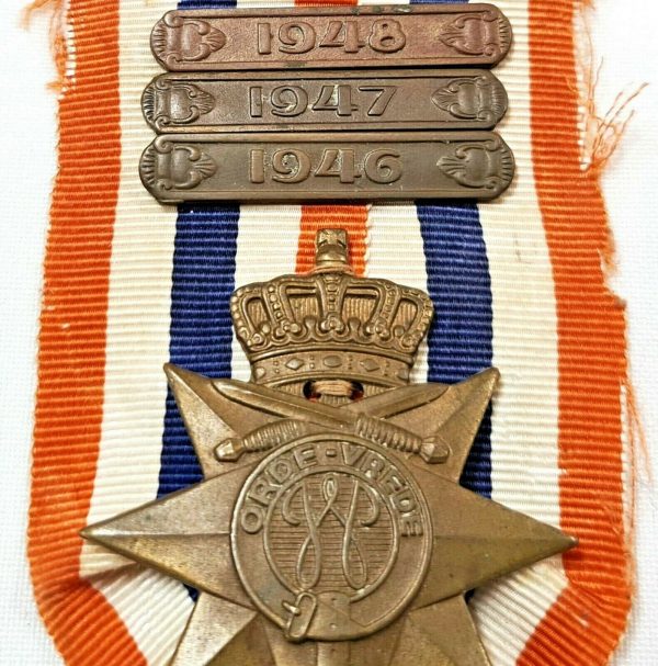 WW2 NETHERLANDS CROSS OF THE ORDER OF PEACE MEDAL INDONESIA - DUTCH EAST INDIES