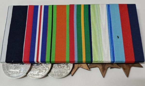 WW2 ROYAL NAVY LONG SERVICE MEDALS MX.48984 CERA MILFORD ATLANTIC AND PACIFIC - Image 8