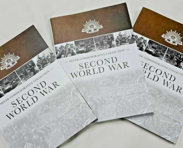 WW2 SECOND WORLD WAR AUSTRALIAN MILITARY SILVER COIN COLLECTION VOL 1-3