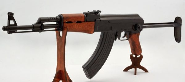 REPLICA AK47 FOLDING STOCK RIFLE BY DENIX SEMI AUTOMATIC RIFLE - Image 6