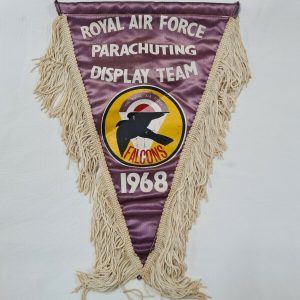 1968 ROYAL AIR FORCE PARACHUTING DISPLAY TEAM PENNANT FLAG