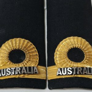 1980'S ERA ROYAL AUSTRALIAN NAVY PARADE RANK UNIFORM SHOULDER BOARDS SUB LIEUTENANT