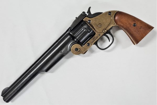 Denix M1869 Schofield Single Action Western Replica Revolver Brass & Black