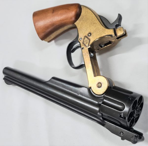 Denix M1869 Schofield Single Action Western Replica Revolver Brass & Black