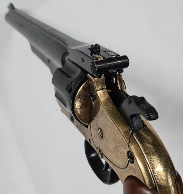 Denix M1869 Schofield Single Action Western Replica Revolver Brass & Black