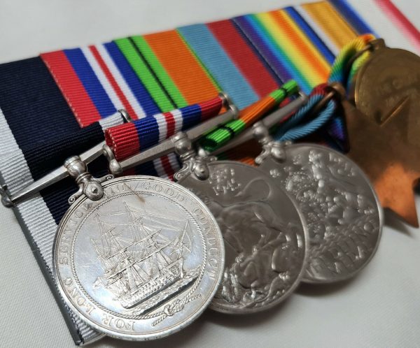 BATTLE OF JUTLAND WW1 & WW2 ROYAL NAVY MEDALS ERA1 M236 ROBERT GERALD DRISCOLL - Image 8