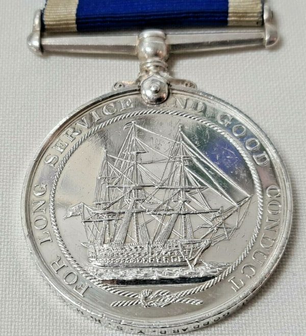 CHIEF YEOMAN SIGNALS REGINALD GODDARD WW1 ROYAL NAVY LONG SERVICE MEDAL J46074