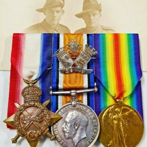 GASSED SEPTEMBER 1917 - DIED 1925 WW1 AUSTRALIAN MEDALS BADGE 8442 DVR L.W.TODD