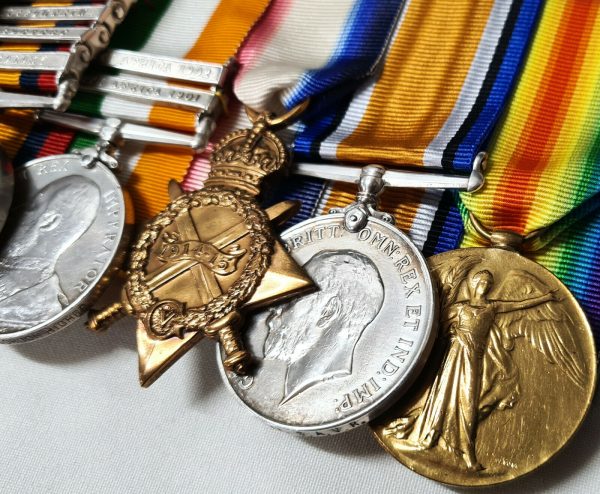 GORDON HIGHLANDER MEDALS 2014 & 6557J BARRETT INDIA BOER WAR SOUTH AFRICA WW1 - Image 6