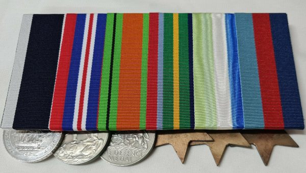 HMS FENCER ESCORT CARRIER WW2 ROYAL NAVY MEDALS JX 125827 PETTY OFFICER ...