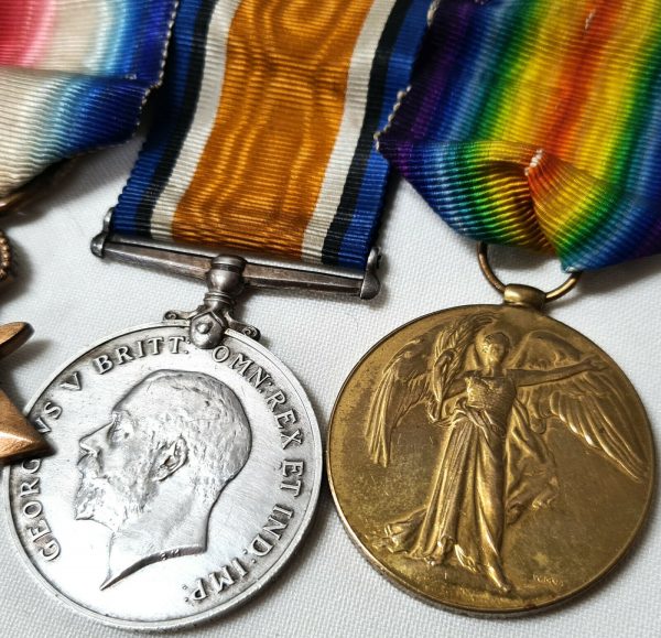 *NAVY & ARMY SERVICE* HOOD BATTALION RND WW1 MEDALS KX473 PERCIVAL PARKER - Image 3