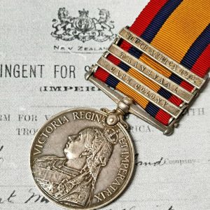 NEW ZEALAND BOER WAR MEDAL 5096 ROBERT MOODY 8th CONTINGENT AUSTRALIA & RHODESIA