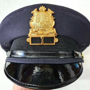 POST WW2 ERA UNITED STATES CONNECTICUT POLICE UNIFORM PEAKED CAP