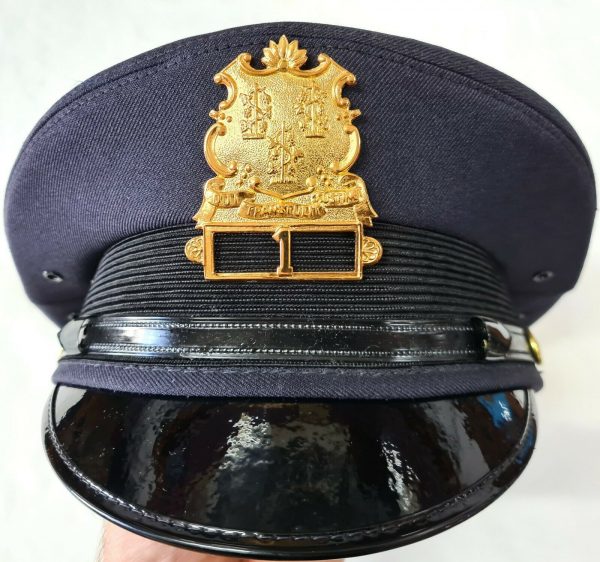 POST WW2 ERA UNITED STATES CONNECTICUT POLICE UNIFORM PEAKED CAP