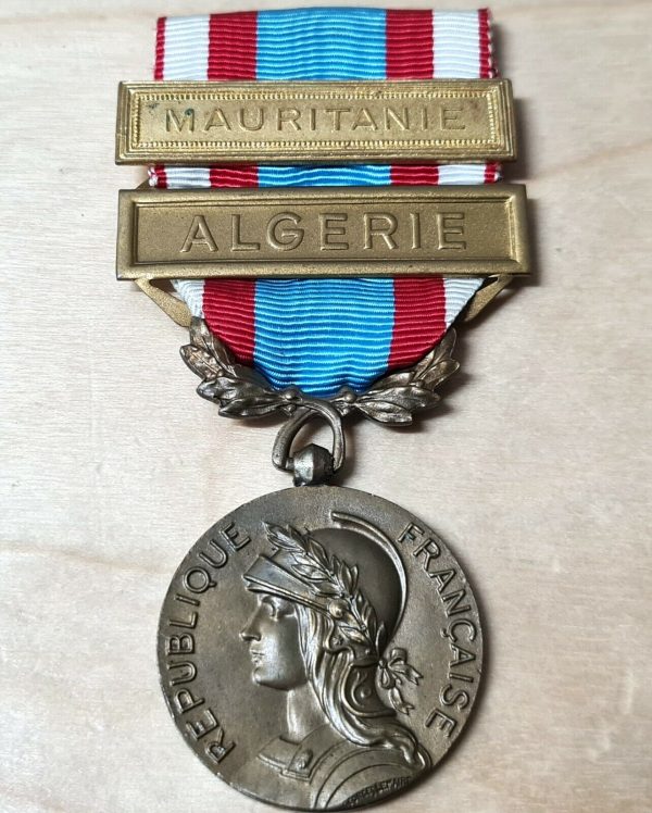 POST WW2 FRENCH NORTH AFRICA CAMPAIGN MEDAL ALGERIA MAURITIUS ARMY MILITARY