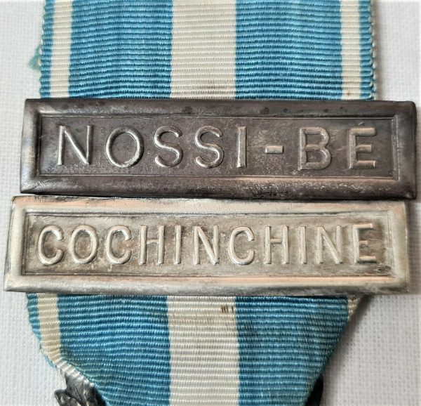 PRE WW1 FRENCH COLONIAL CAMPAIGN MEDAL VIETNAM MADAGASCAR CLASPS ARMY MILITARY - Image 5