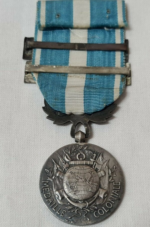 PRE WW1 FRENCH COLONIAL CAMPAIGN MEDAL VIETNAM MADAGASCAR CLASPS ARMY MILITARY - Image 6