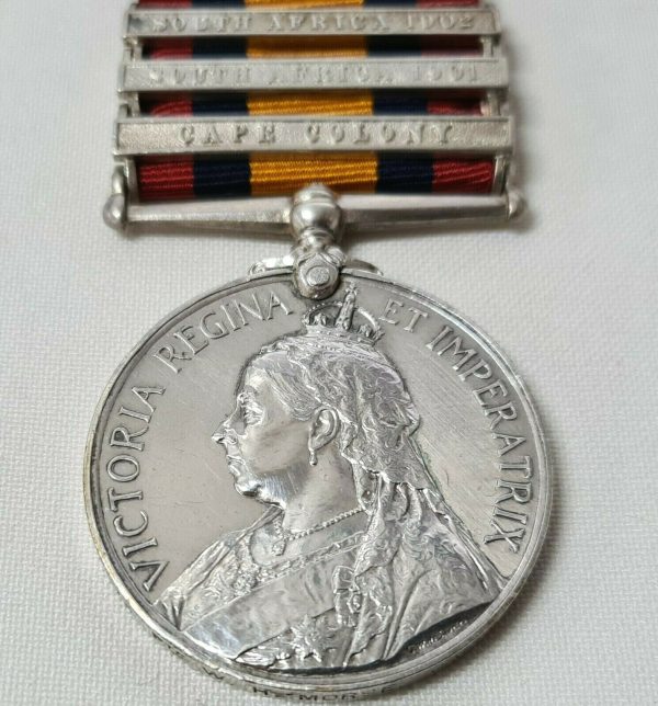 QUEENS SOUTH AFRICA MEDAL W.H. MORSE 1673 CAPETOWN HIGHLANDERS PRE WW1