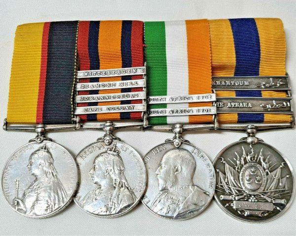 QUEEN'S SUDAN & BOER WAR MEDALS 2991 PTE H. J. HOLDAWAY CAMERON HIGHLANDERS