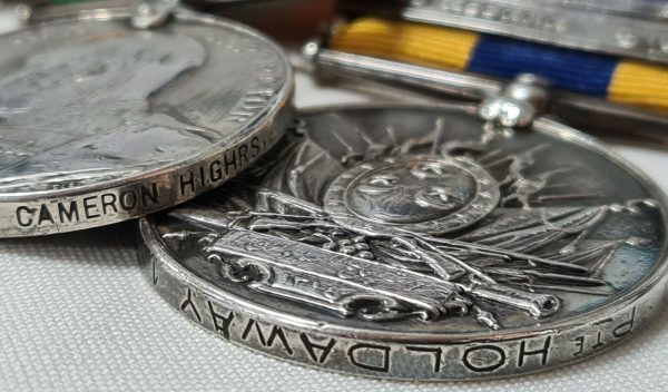 QUEEN'S SUDAN & BOER WAR MEDALS 2991 PTE H. J. HOLDAWAY CAMERON HIGHLANDERS - Image 8