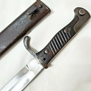 RARE WW1 GERMAN ARMY 98/05 MAUSER BUTCHER BAYONET & SCABBARD WKC SOLINGEN 1917