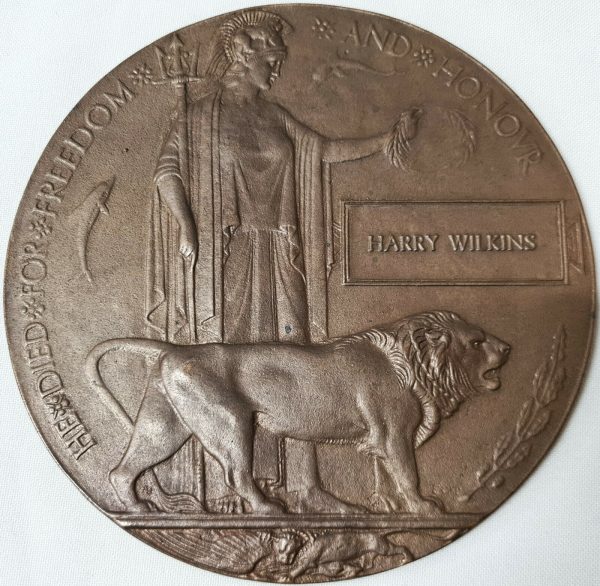 ROYAL NAVAL DIVISION DRAKE BN WW1 MEDALS & PLAQUE KILLED IN ACTION R212 WILKINS - Image 6