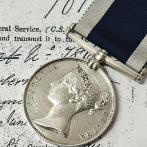 ROYAL NAVY LONG SERVICE & GOOD CONDUCT MEDAL H KELLOW FOUGHT CRIMEA & BALTIC