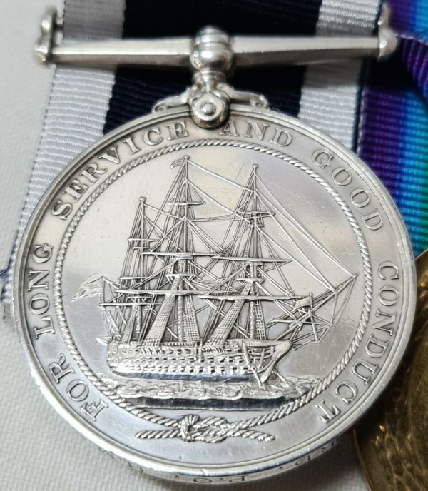 ROYAL YACHT 1901 AUSTRALIAN TOUR JUTLAND WW1 ROYAL NAVY MEDALS 182914 C.P.O HOWARD - Image 3