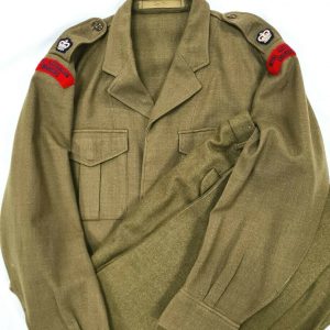 VIETNAM WAR AUSTRALIAN ARMY WOOL UNIFORM JACKET WITH PATCHES & PANTS