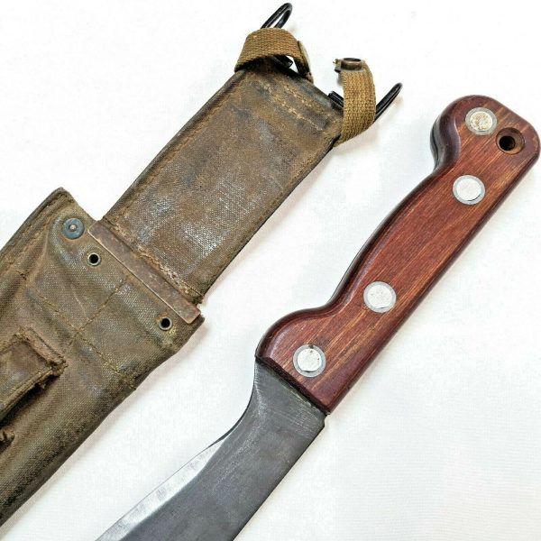 VIETNAM WAR ERA AUSTRALIAN ARMY UNIFORM MACHETE & SCABBARD 1972 DATED