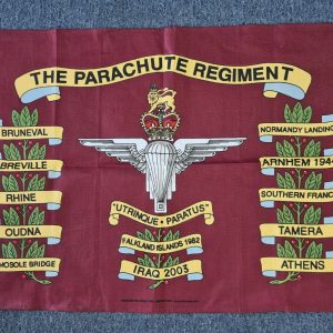 VINTAGE POST WW2 BRITISH ARMY PARACHUTE REGIMENT SMALL WALL FLAG