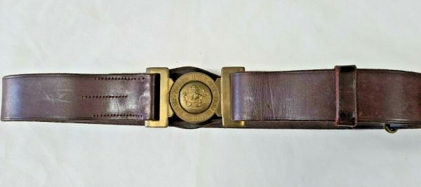 VINTAGE ZIMBABWE REPUBLIC POLICE UNIFORM BELT & BUCKLE - Image 3