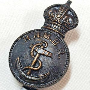 WW1 ERA ROYAL NAVY MOTOR BOAT RESERVE UNIFORM CAP BADGE BY GAUNT LONDON