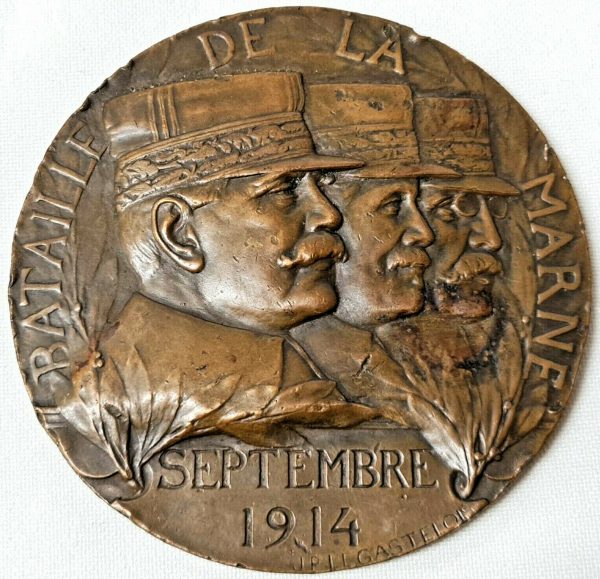 WW1 FRANCE BATTLE OF THE MARNE MEDAL 1914 PARIS MINT