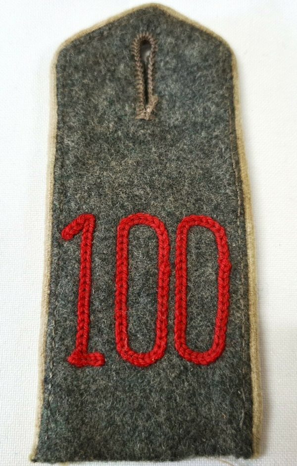 WW1 GERMAN ARMY UNIFORM RANK SHOULDER BOARD INSIGNIA #100 PATCH