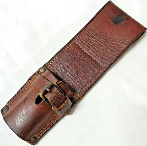 WW1 WW2 WESTERN AUSTRALIAN ISSUED 303 RIFLE 1907 BAYONET SCABBARD LEATHER FROG