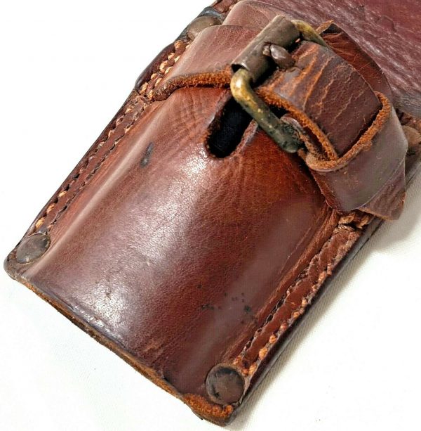 WW1 WW2 WESTERN AUSTRALIAN ISSUED 303 RIFLE 1907 BAYONET SCABBARD LEATHER FROG - Image 4