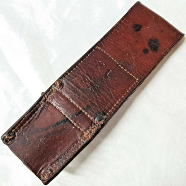 WW1 WW2 WESTERN AUSTRALIAN ISSUED 303 RIFLE 1907 BAYONET SCABBARD LEATHER FROG - Image 5