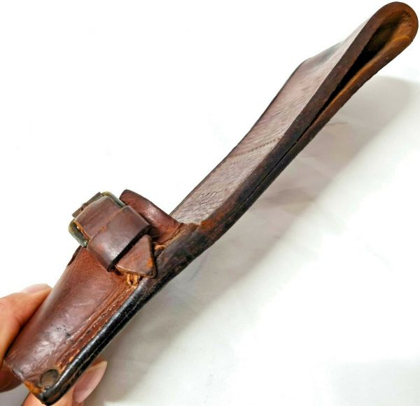 WW1 WW2 WESTERN AUSTRALIAN ISSUED 303 RIFLE 1907 BAYONET SCABBARD LEATHER FROG - Image 9