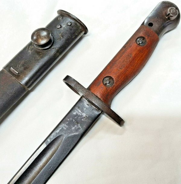 WW2 AUSTRALIAN 303 RIFLE BAYONET SCABBARD SWORD ARMY 1944 LITHGOW RARE