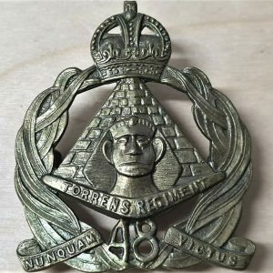 WW2 AUSTRALIAN ARMY 48TH BN 1930-42 UNIFORM CAP BADGE AIF TORRENS REGIMENT