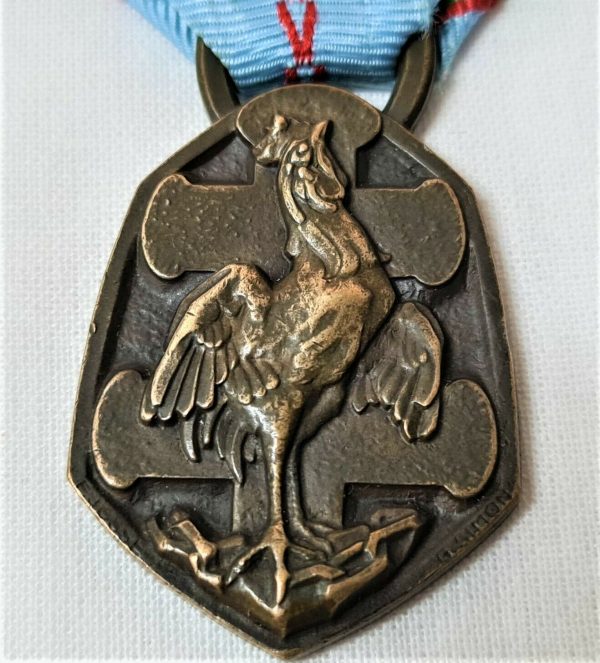 WW2 FRENCH 1939-45 COMMEMORATIVE SERVICE MEDAL NORWAY FRANCE UK ARMY MILITARY - Image 3