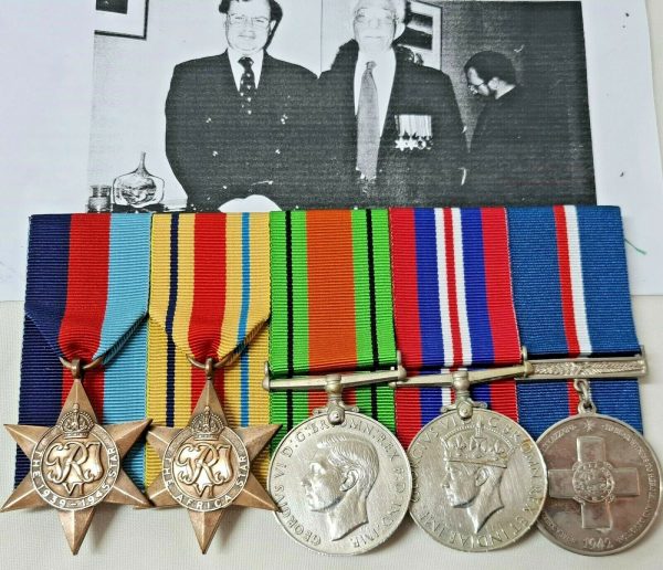 WW2 MALTA CONVOYS MEDAL GROUP TO H.B. CARTWRIGHT HMS WELSHMAN JEWISH SERVICEMAN