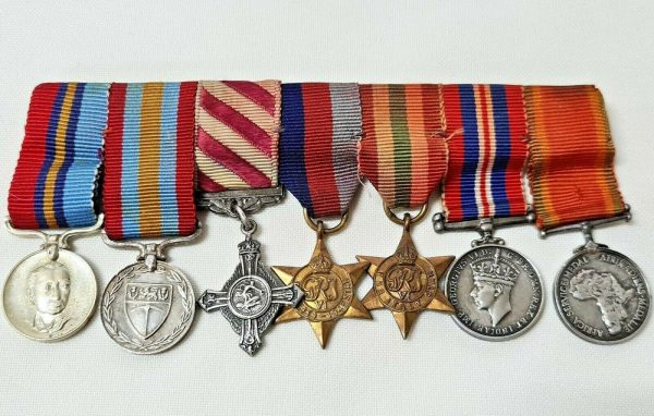 WW2 & POST WAR RHODESIAN MINIATURE AIR FORCE RELATED MILITARY MEDALS