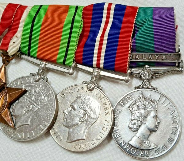 MILITARY INTELLIGENCE CORPS* WW2 & MALAYA EMERGENCY MEDALS 22787256 J MACKAY - Image 2